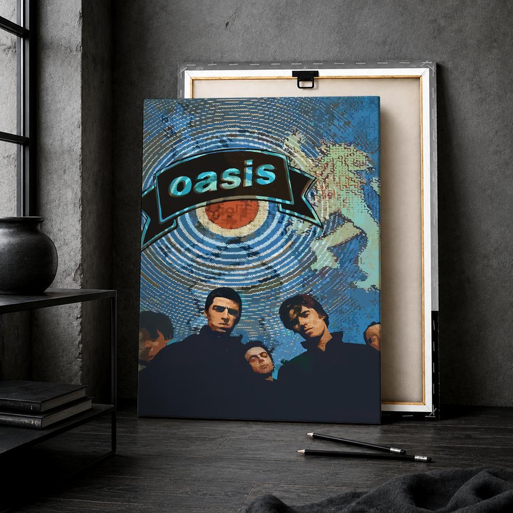 O-Oasis Rock Band Album Framed - Live Rock review and price
